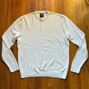 Abercrombie & Fitch Men’s XL White/Cream Crew Sweater